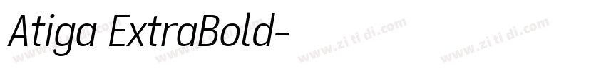 Atiga ExtraBold字体转换